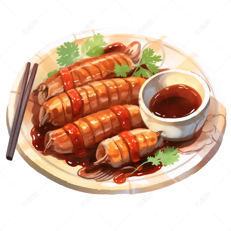 手绘中餐菜肴元素设计