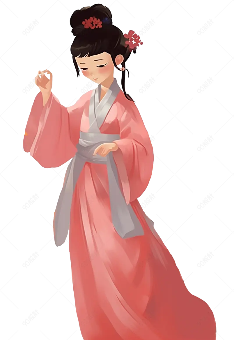 古代仙女女性元素设计