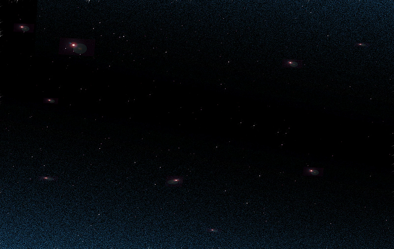 梦幻商务风深蓝星空星星背景图