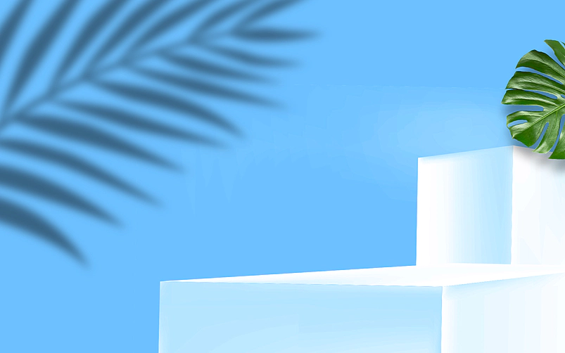 蓝色电商产品展示光影效果通用背景