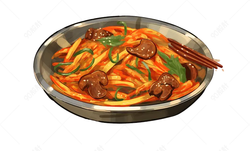 传统中餐炒菜元素设计