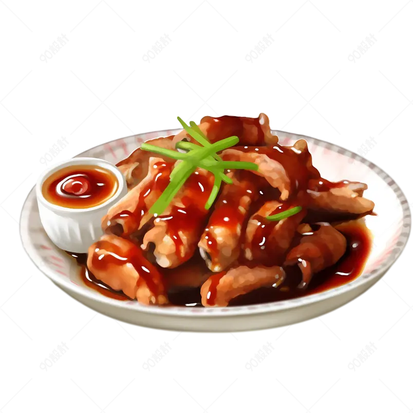 中餐炒菜餐饮元素设计
