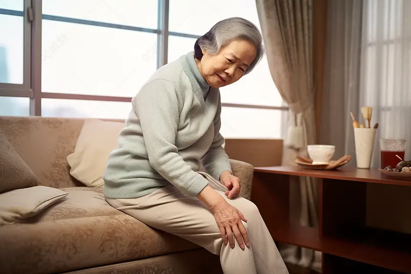 老人居家腿脚难受不能站立