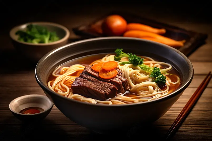 诱人的红烧牛肉面