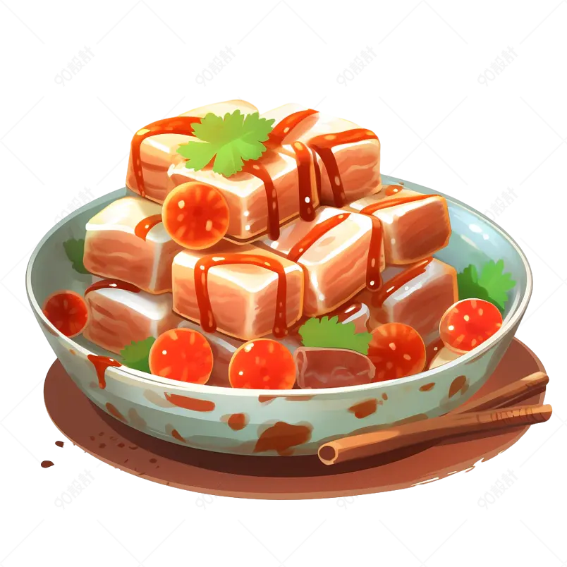中餐小吃美食元素设计