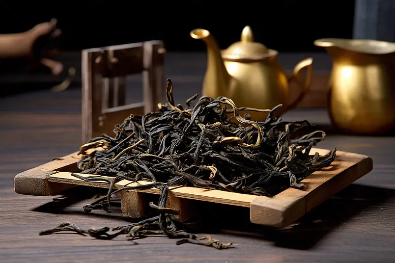 祁门红茶茶叶广告背景