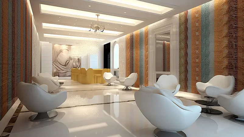 明亮的建材专卖店样板间设计背景图