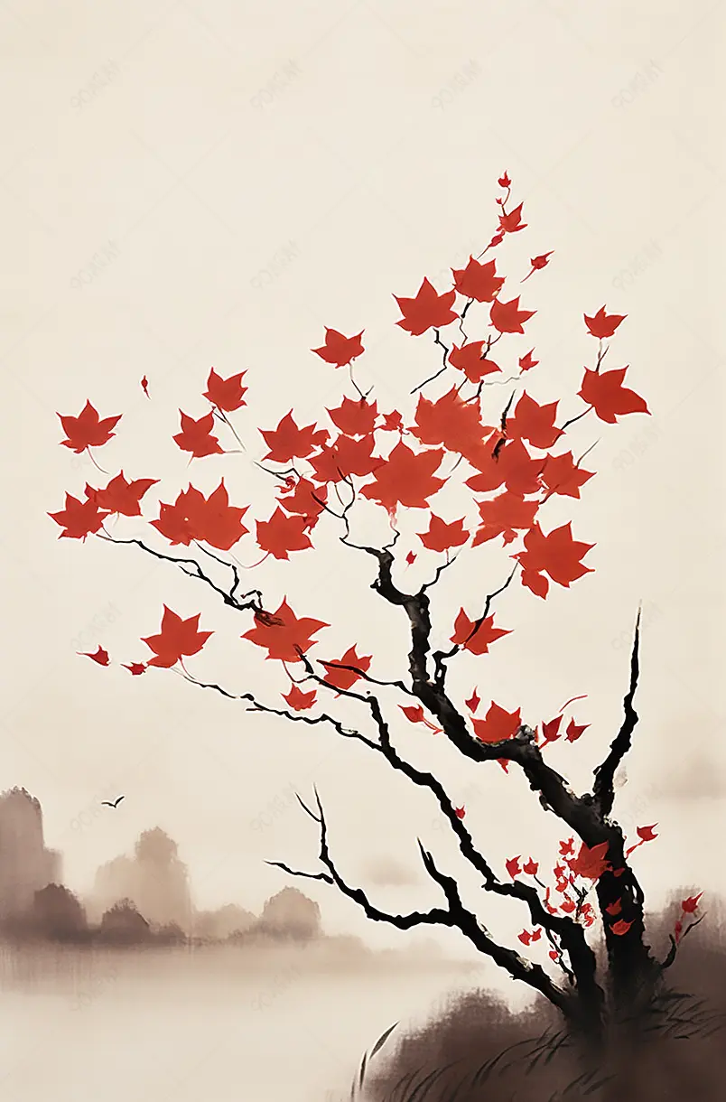 中国风二十四节气插画寒露