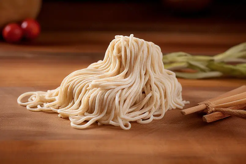 手工面挂面烹饪美味食物实拍摄影图