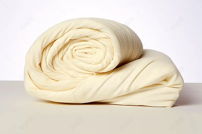 丝滑白色米白色夏季蚕丝被