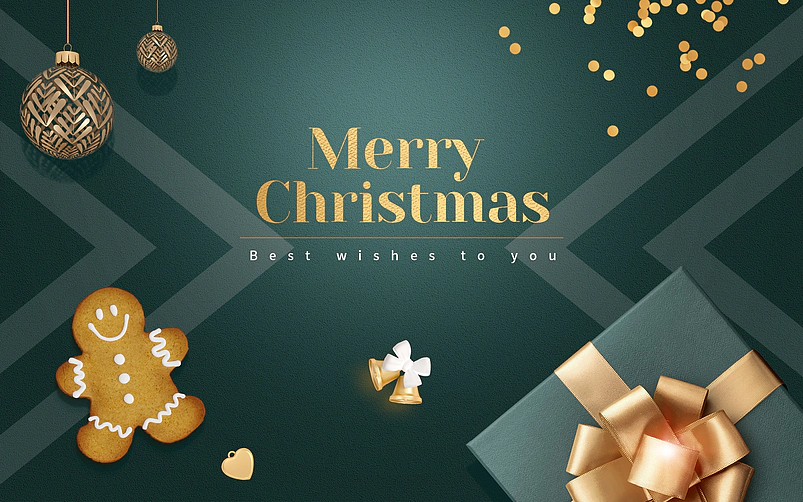 圣诞节深色条纹质感装饰背景图片