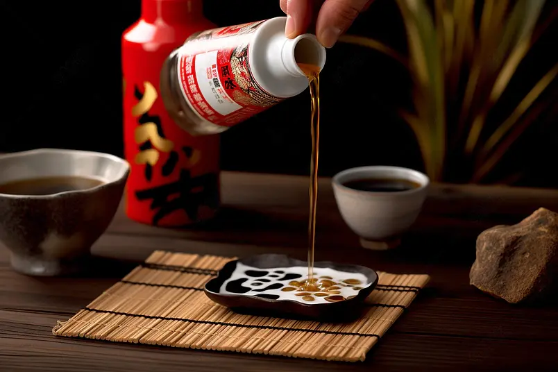 中国白酒茅台酒高清特写摄影图