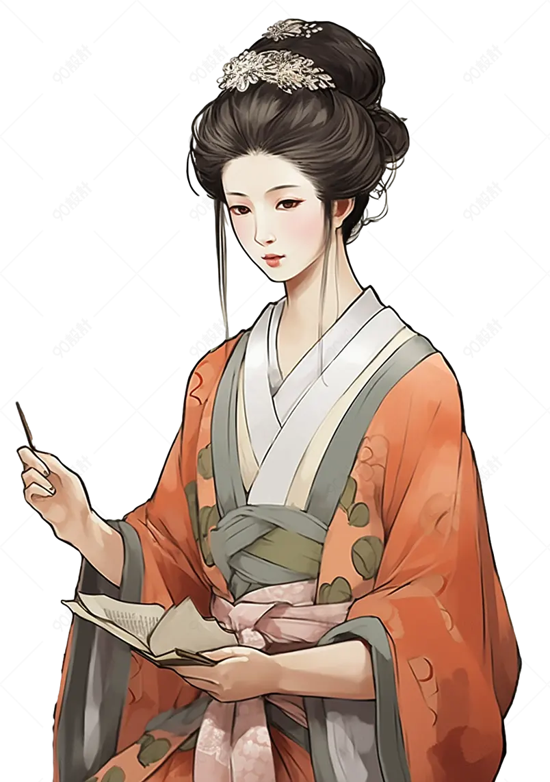 古典女人女性元素设计