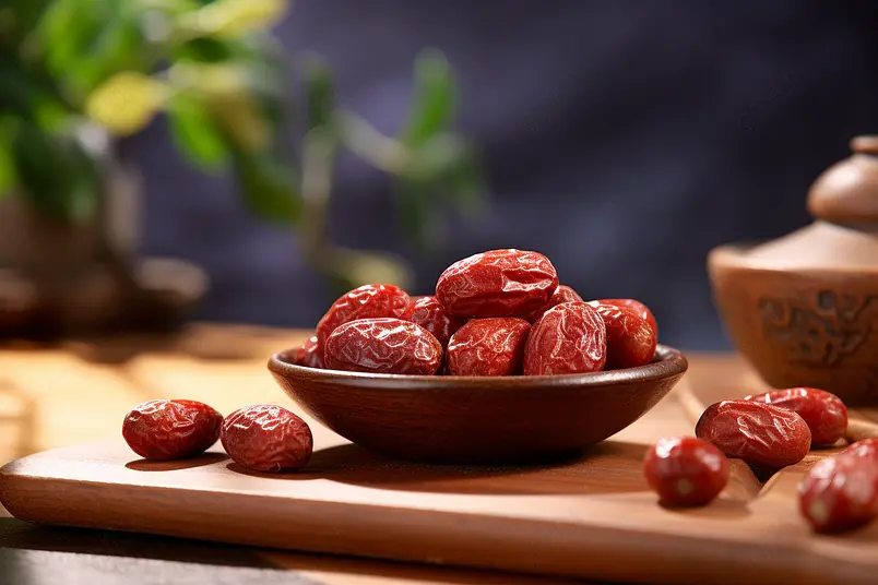 红枣优质大枣和田特产若羌灰枣实拍摄影图