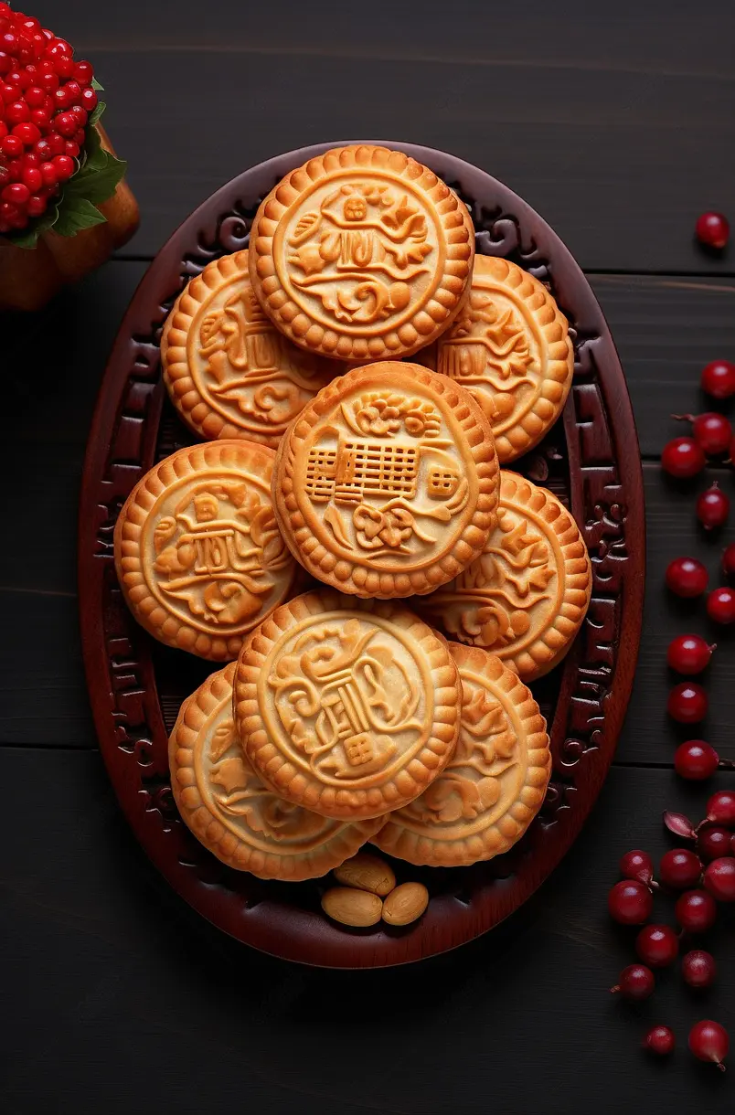 黑色背景,月饼,产品,创造力