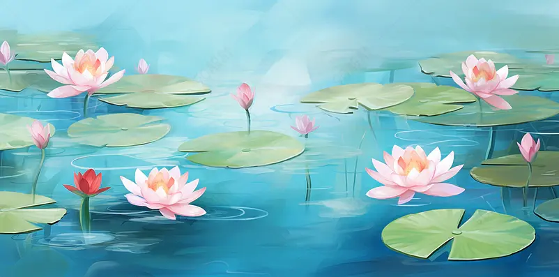 荷花背景
