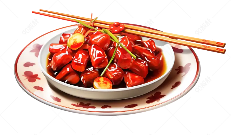 川菜炒菜美食元素设计