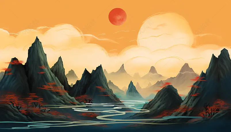 鎏金山水