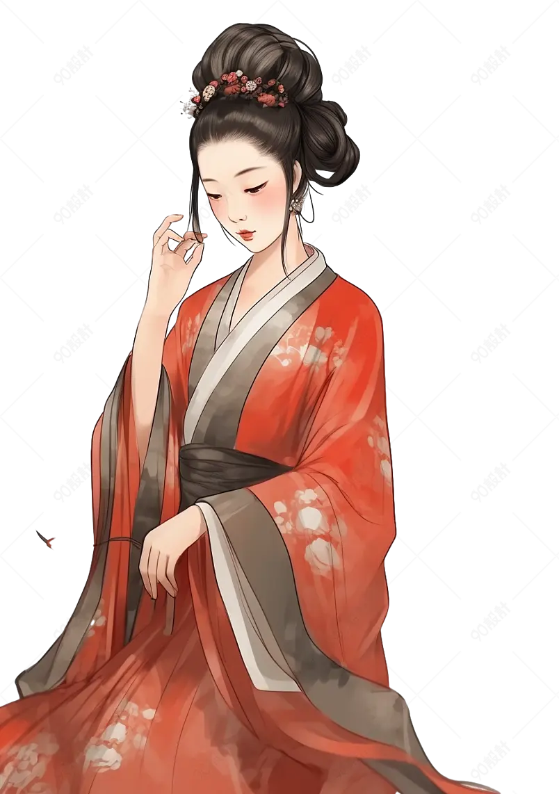 古典美女女人元素设计