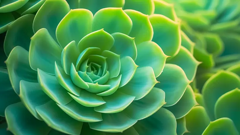 清新可爱多肉绿植图片