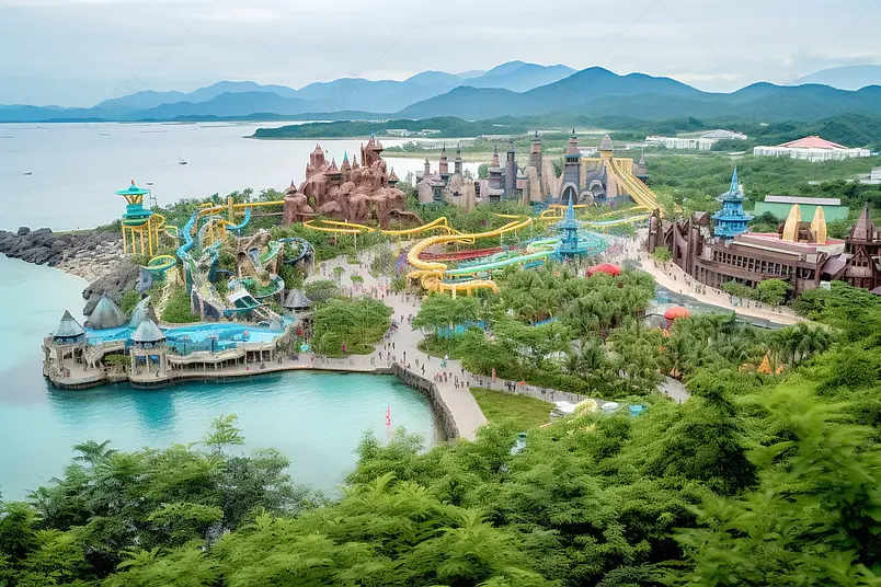 越南芽庄珍珠岛游乐园摄影实拍