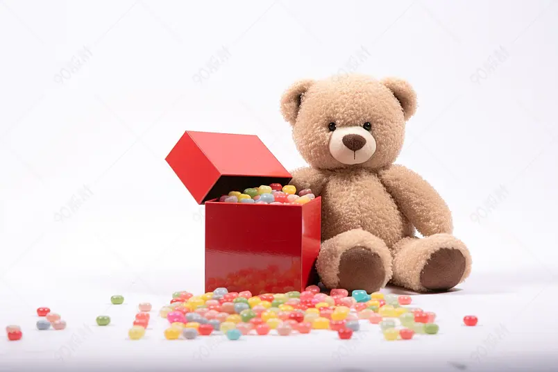 清晰的摄影图高清的图片海报设计背景广告设计素材元素六一儿童节毛绒玩具熊