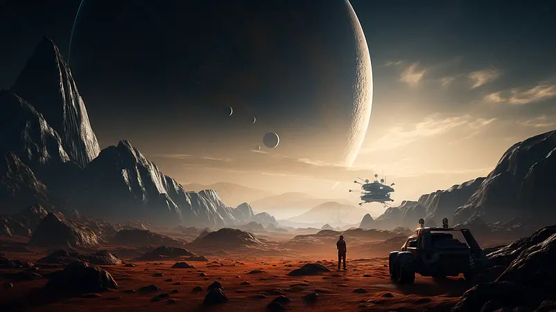 火星的中途景观