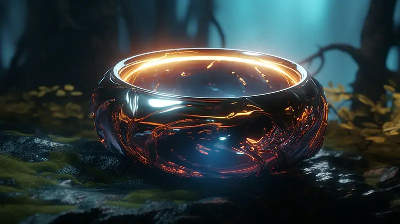 奇特魔环数字艺术