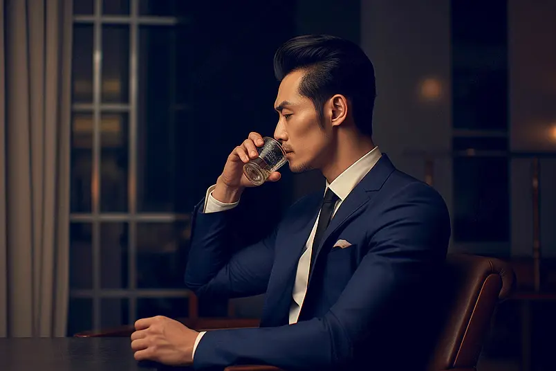 清晰的摄影图高清的图片海报设计背景广告设计素材元素品酒的绅士男性