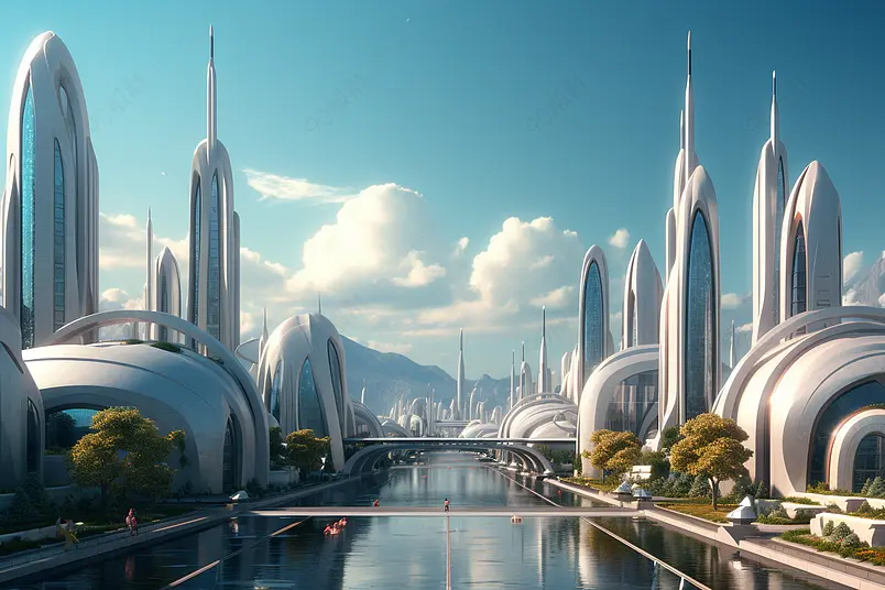 城市天际线的未来视角