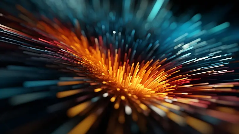 高速变换的彩光