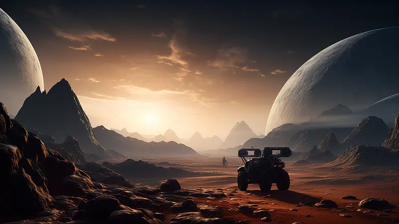 火星的中途景观