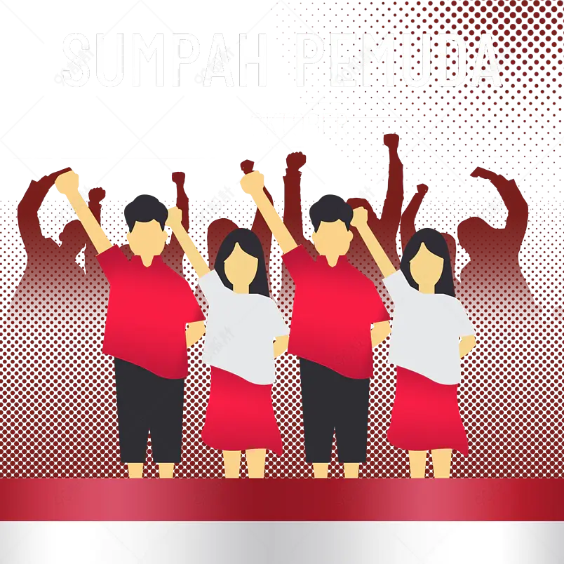 sumpah pemuda红色人物宣誓