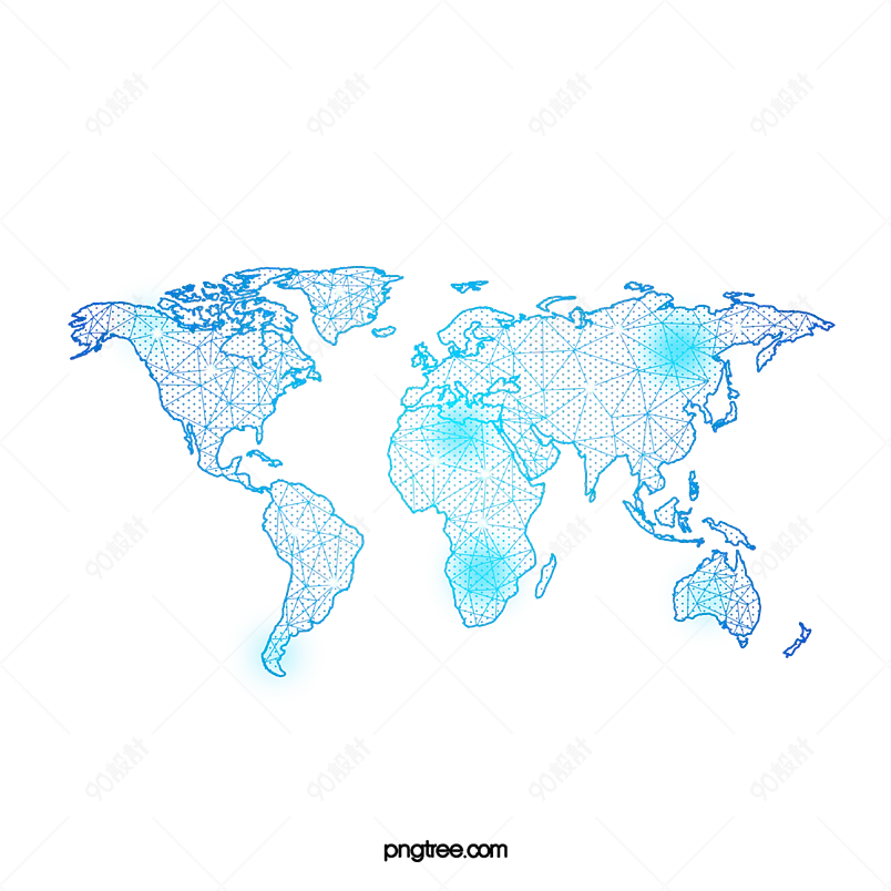 互联网全球网络结构地图