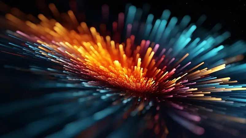 高速变换的彩光