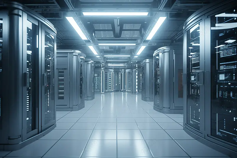 干净整洁数据储藏间数字艺术