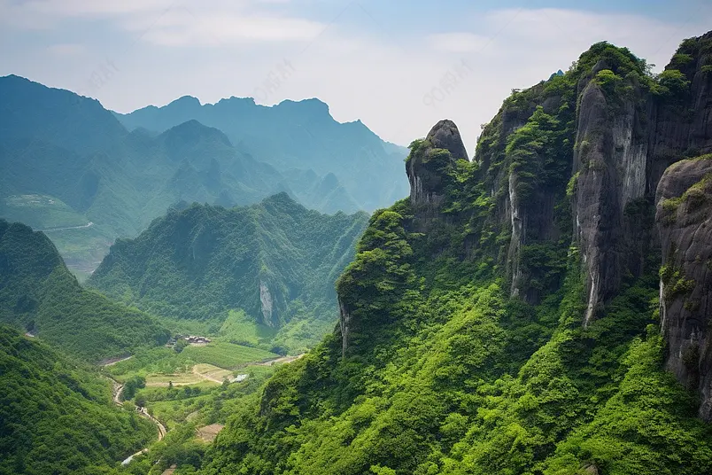 温州雁荡山风景夏季旅游山景