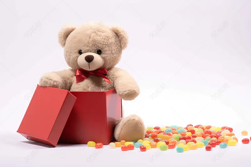 高清的图片海报设计背景广告设计素材元素六一儿童节毛绒玩具熊