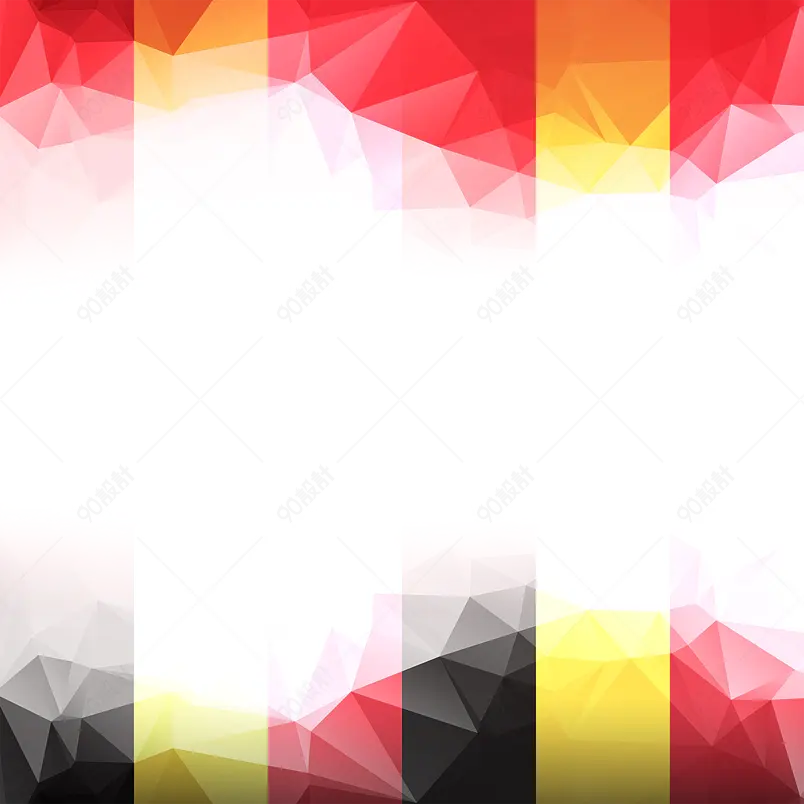 德国创意几何立体渐变国旗