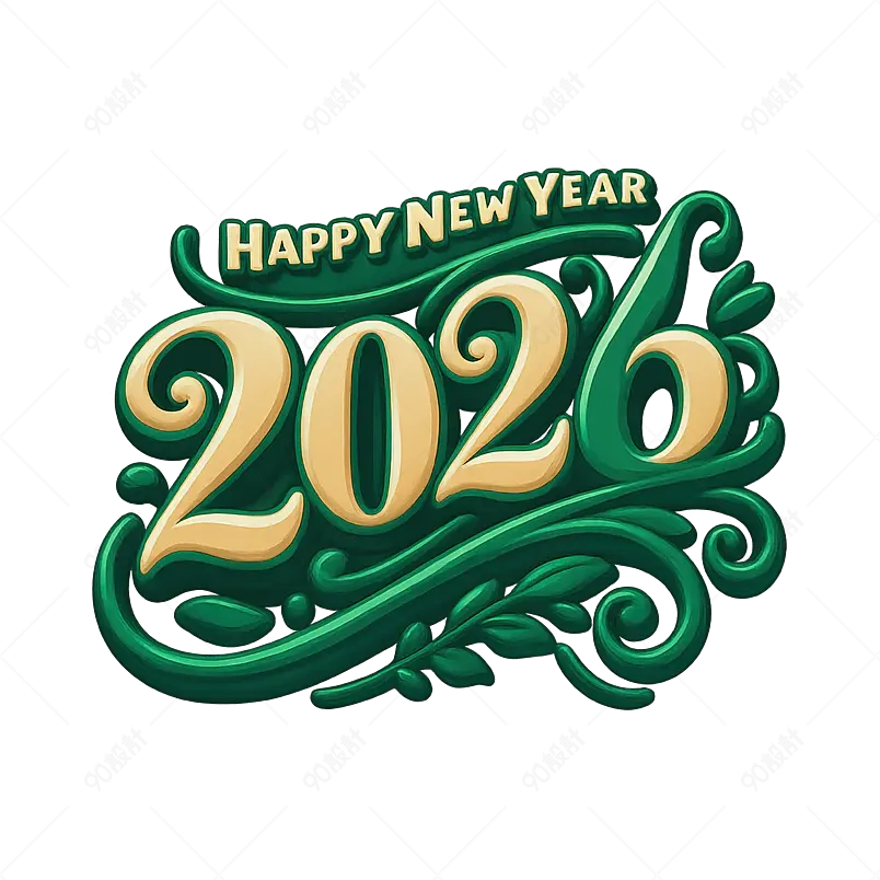 新年快乐2026刻字手写报价