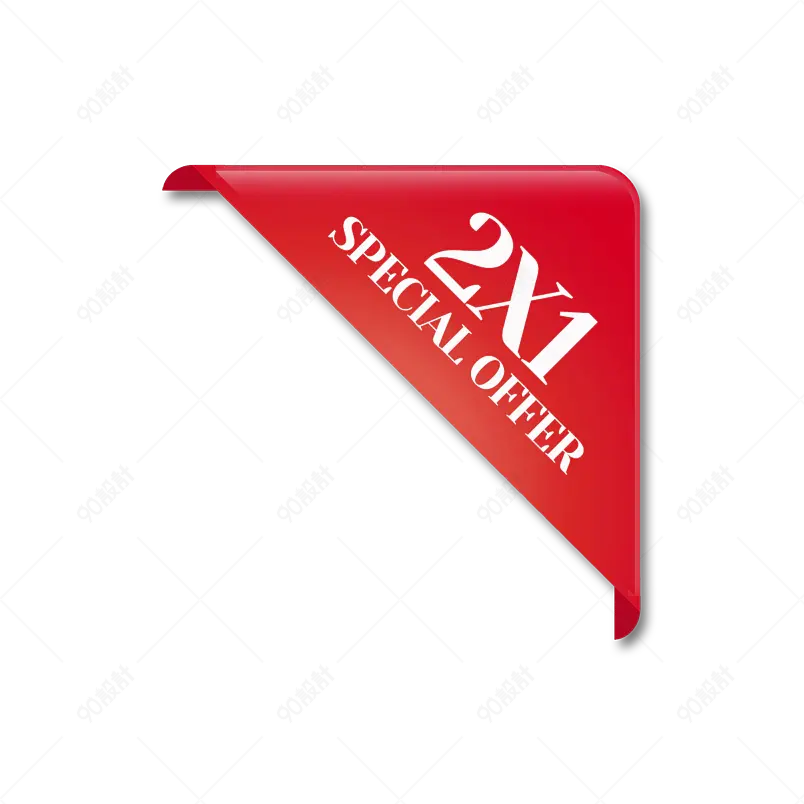 红色角标special offer促销标签