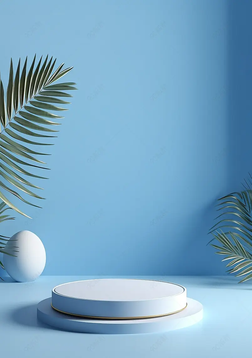 产品展台三维图形背景