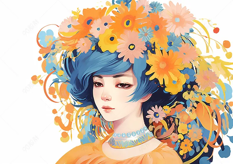 花的头饰