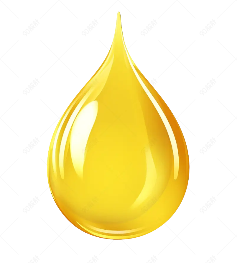 黄色水滴水元素水珠免抠素材图