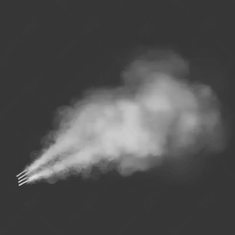 舒适面料布料轻盈透气白色烟雾效果元素免抠素材图