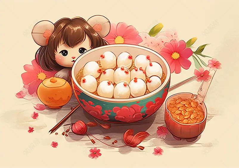 元宵,-,团团圆圆