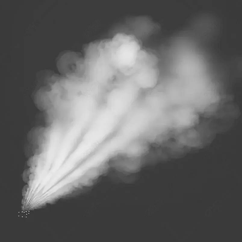 面料透气白色透明轻烟烟雾效果元素免抠素材图