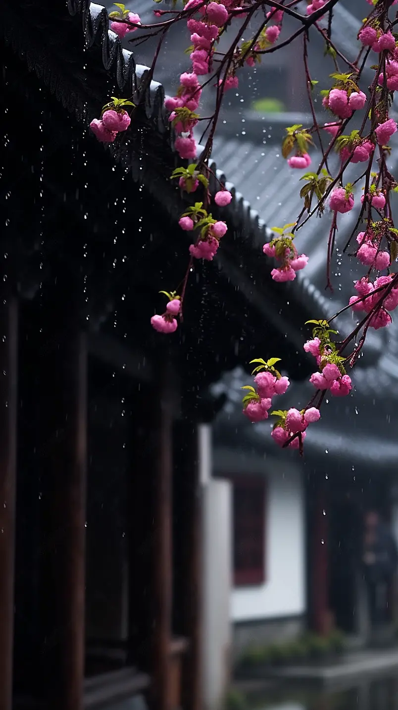 雨中莫愁湖