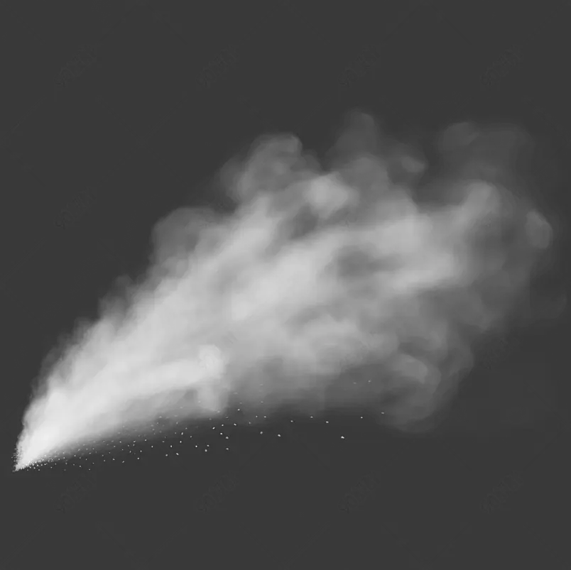 白色透明效果轻烟烟雾效果元素免抠素材图