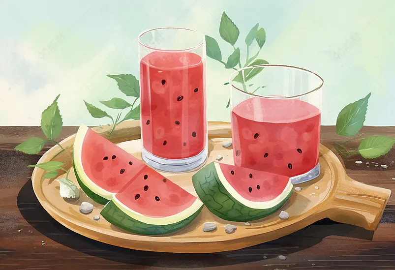 西瓜插画